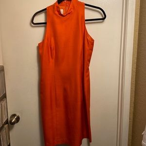 Beautiful orange silk dress